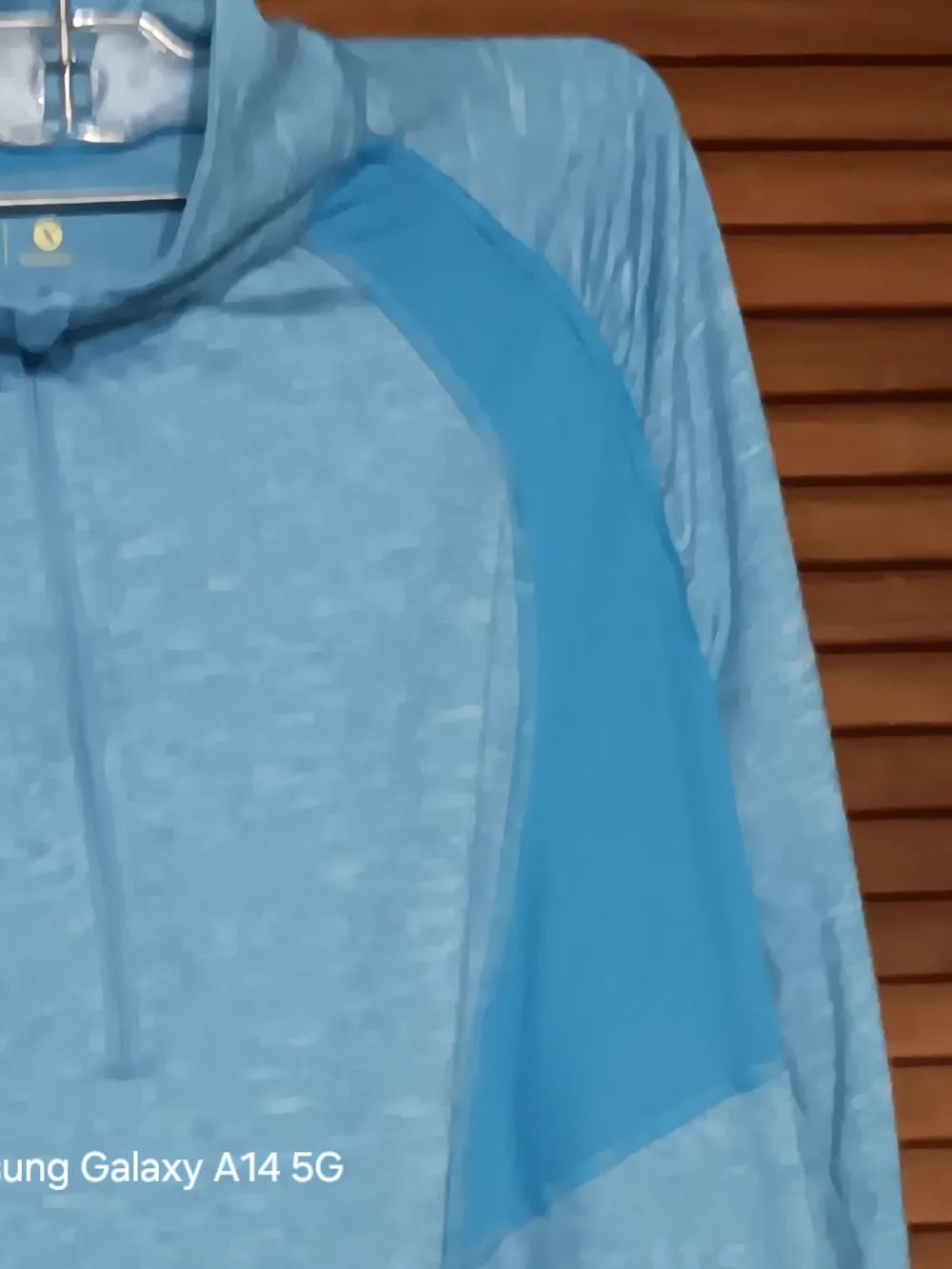 Xersion Light Blue Quarter-Zip Cowl Pullover